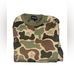 RIPNDIP Adult Small camo nerm sweater.